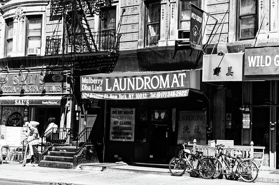 Mulberry Street Laundromat Infrared in New York City Photograph by John Rizzuto