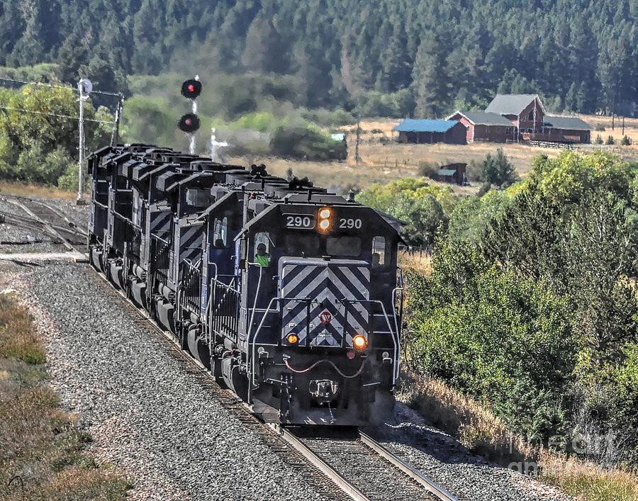 Mullan Pass Push Engines Photograph by Steve Brown