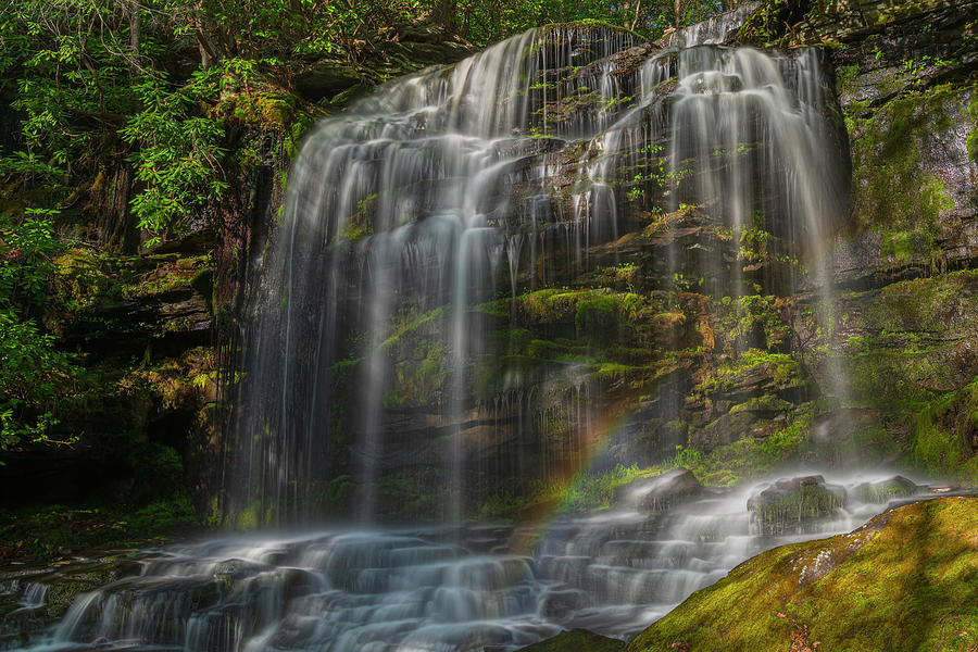Waterfall Photograph - Mullet Falls Rainbow by Angelo Marcialis