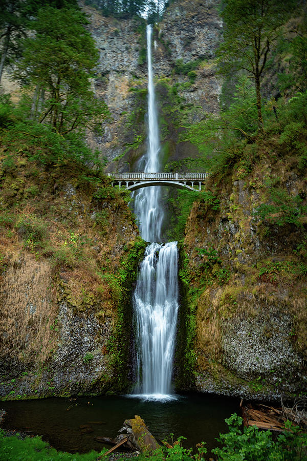 Mulnomah Falls, Oregon Photograph by Cindy Robinson