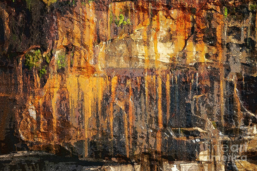 Multi-colored Rock at Pictured Rock National Lakeshore One 4 Photograph by Bob Phillips