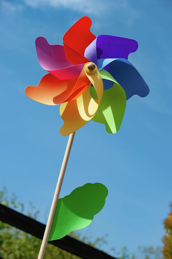 Multi-coloured Windmill ii Photograph by Helen Jackson
