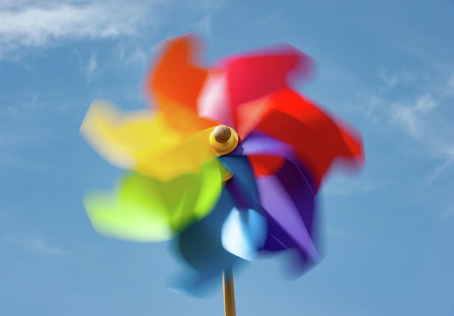 Multi-coloured Windmill iii Photograph by Helen Jackson