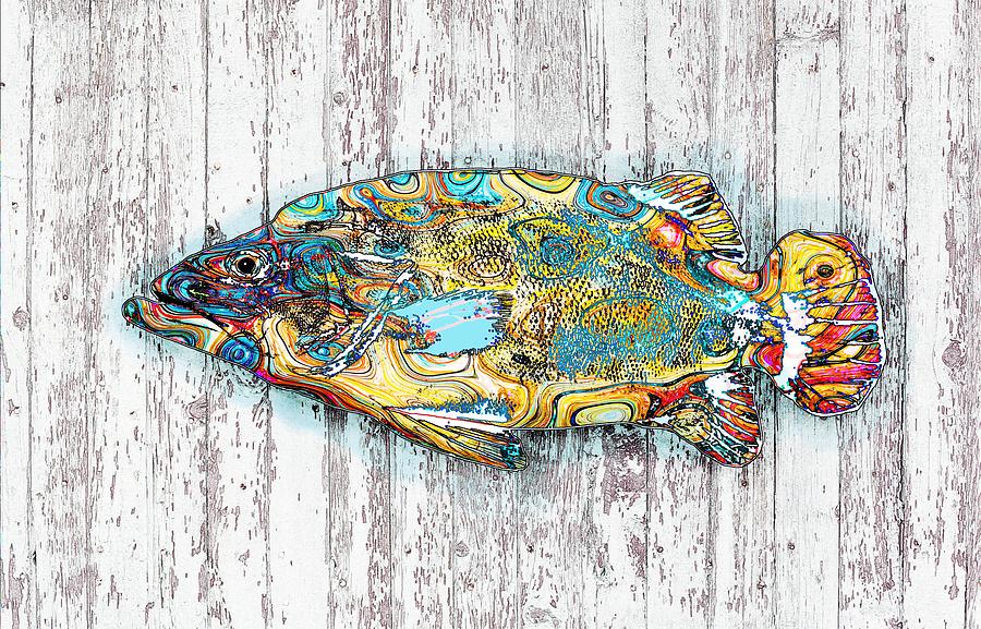 Multicolor Fish 4 Digital Art by Lucie Dumas