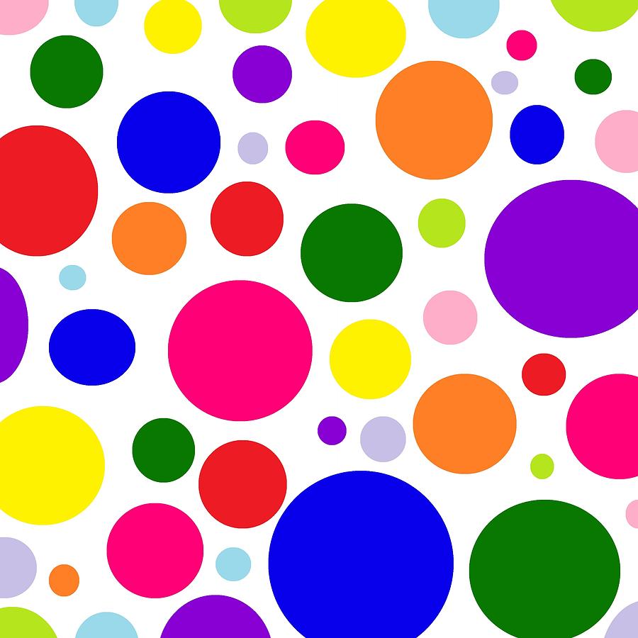 Multicolor Polka Dots 1 Digital Art by Aaron Harris - Fine Art America