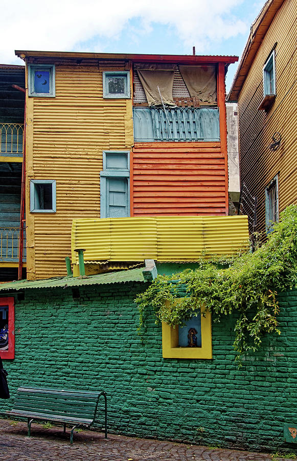 Multicolored Building Photograph by Sally Weigand