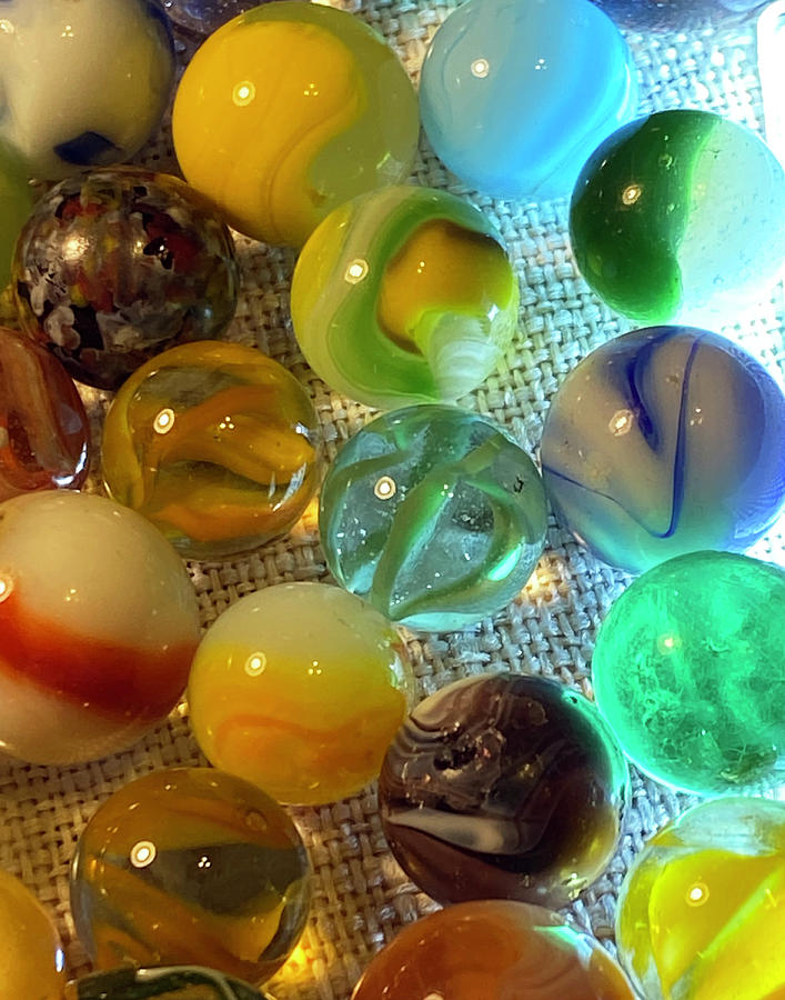Multicolored Marbles Photograph by Marilyn Borne