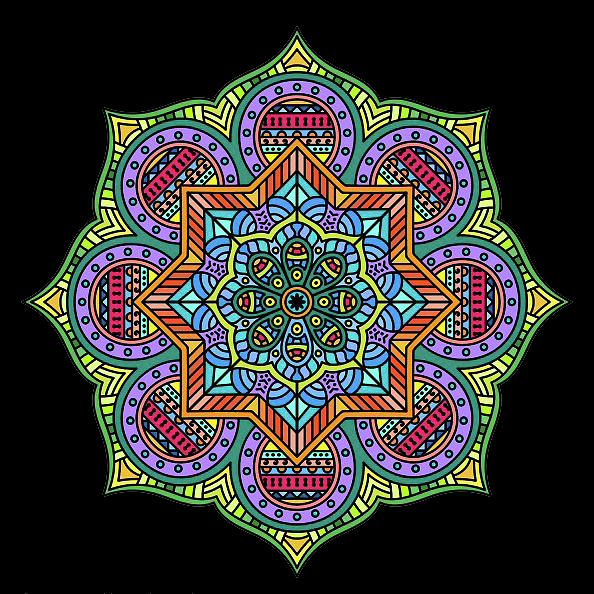 Multicolored Spiral Digital Art by G Lamar Yancy