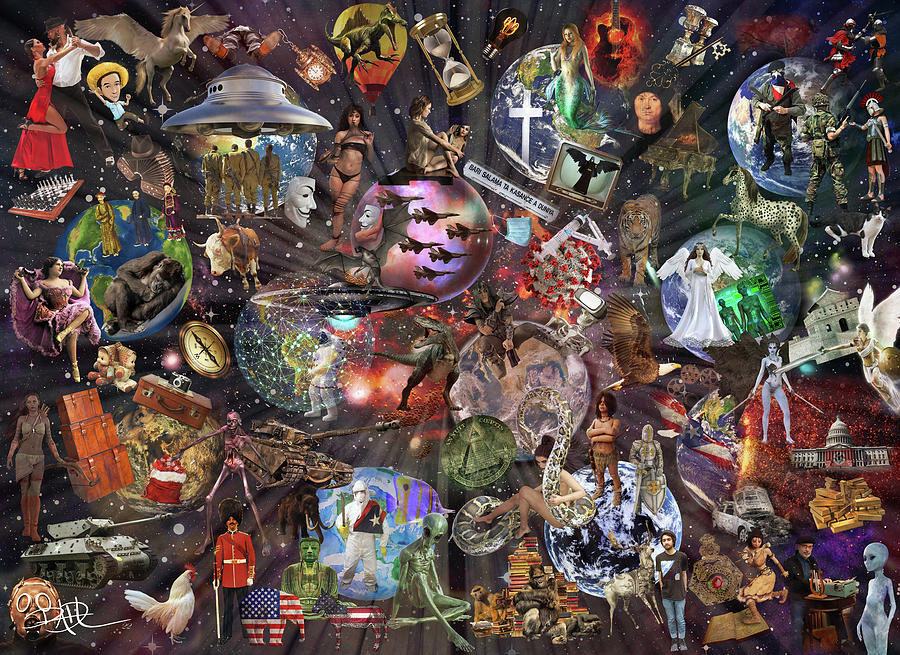 Multiverse chaos Digital Art by Ricardo Dominguez