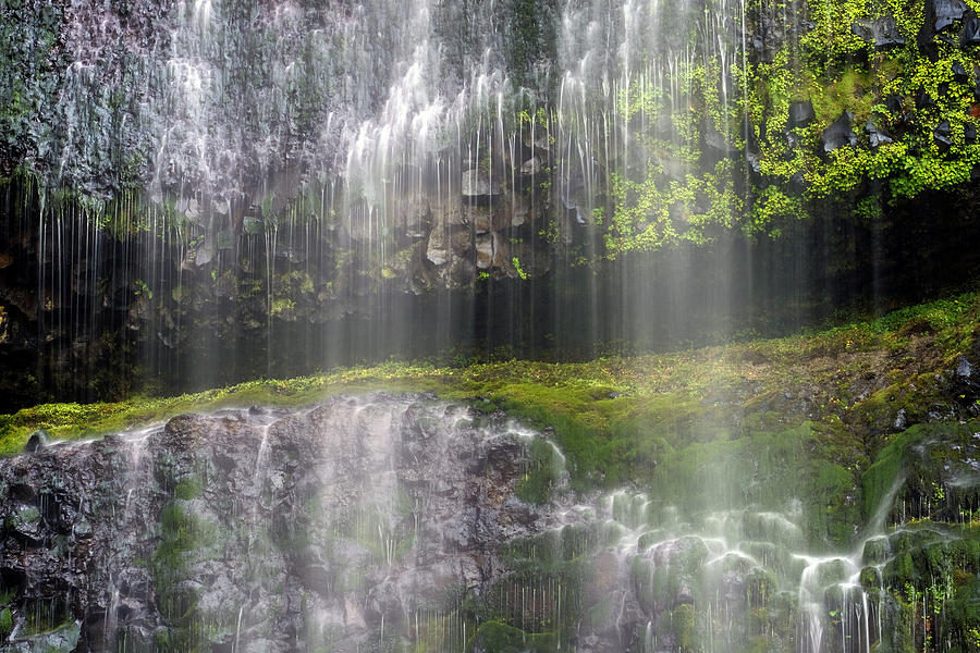 Multnomah Waterfall Details Photograph by Christopher Johnson