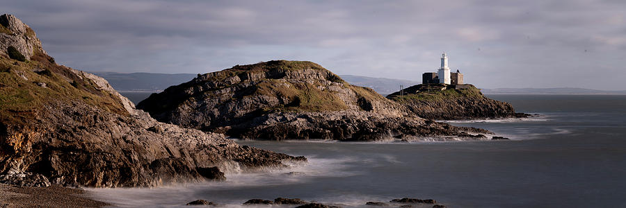 Mumbles Lighthouse Gower Coast Wales Photograph by Sonny Ryse