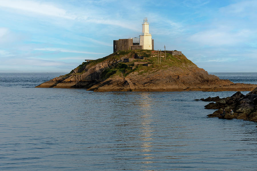 Mumbles lighthouse Photograph by Steev Stamford