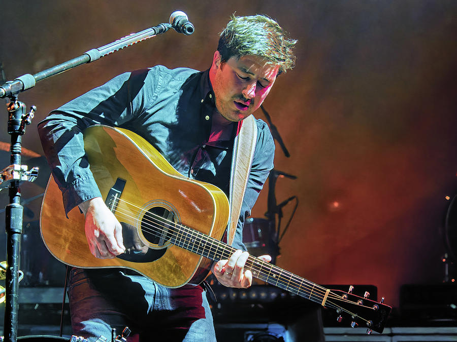 Mumford and Sons in Concert Photograph by Ron Dubin