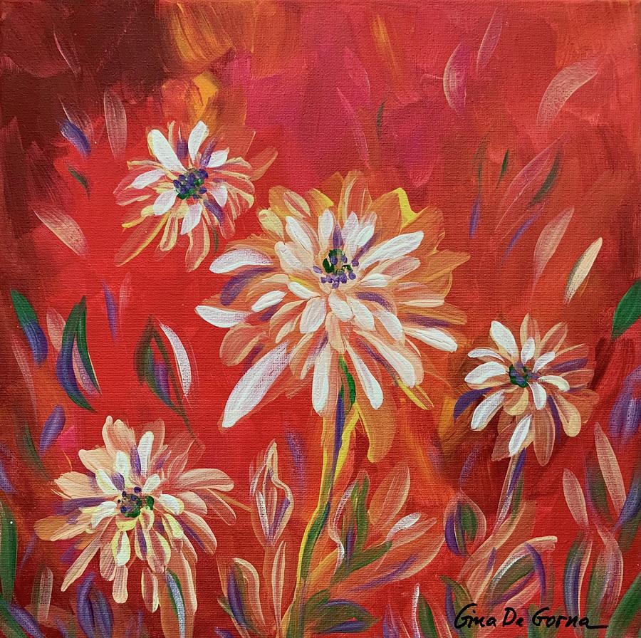 Mums Painting by Gina De Gorna
