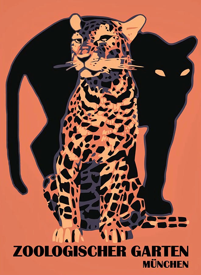 Munchen Zoologischer Garten Poster summer Painting by James Jason