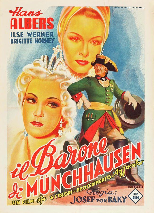 MUNCHHAUSEN -1943-, directed by JOSEF VON BAKY. Photograph by Album