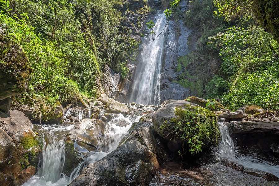 Mundug waterfall Photograph by Henri Leduc