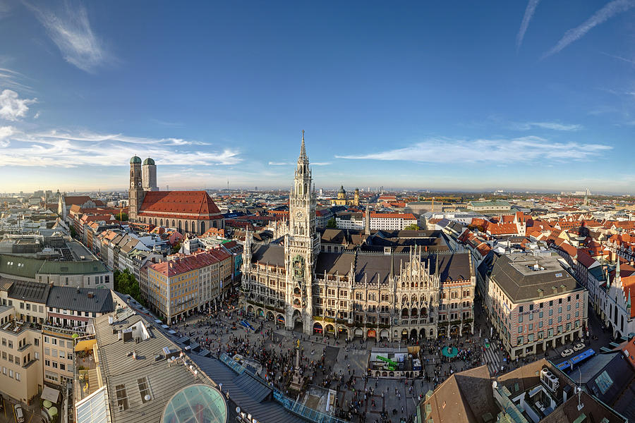 Munich City Centre Town Hall Photograph by Digitaler Lumpensammler