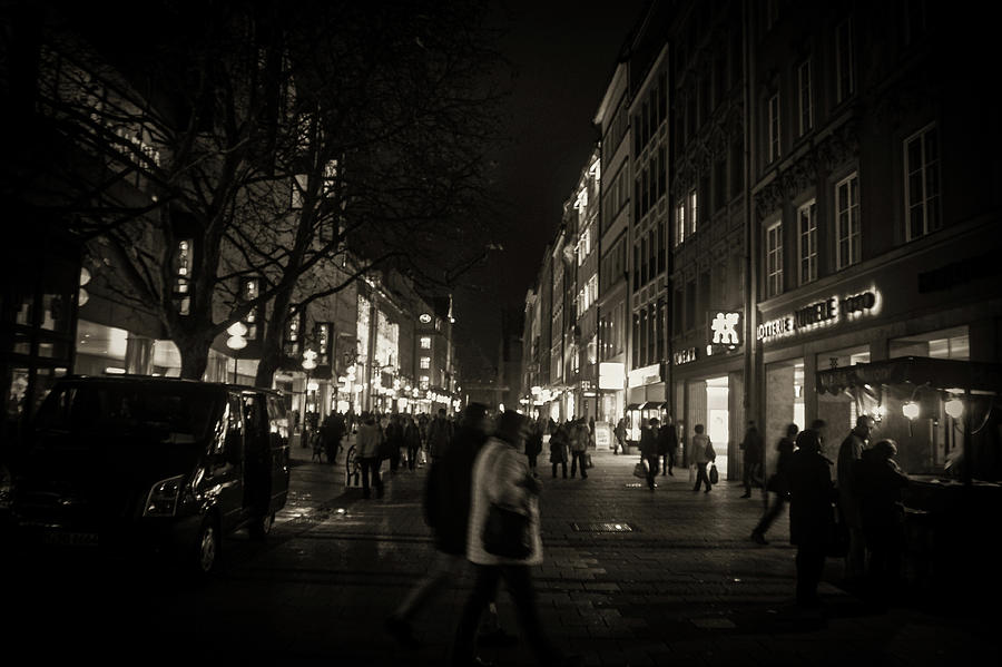 Munich Germany Street Scene 009 Photograph by James C Richardson