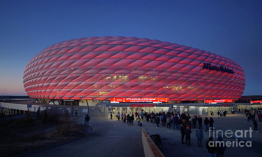 Munich soccer arena 5 Photograph by Rudi Prott
