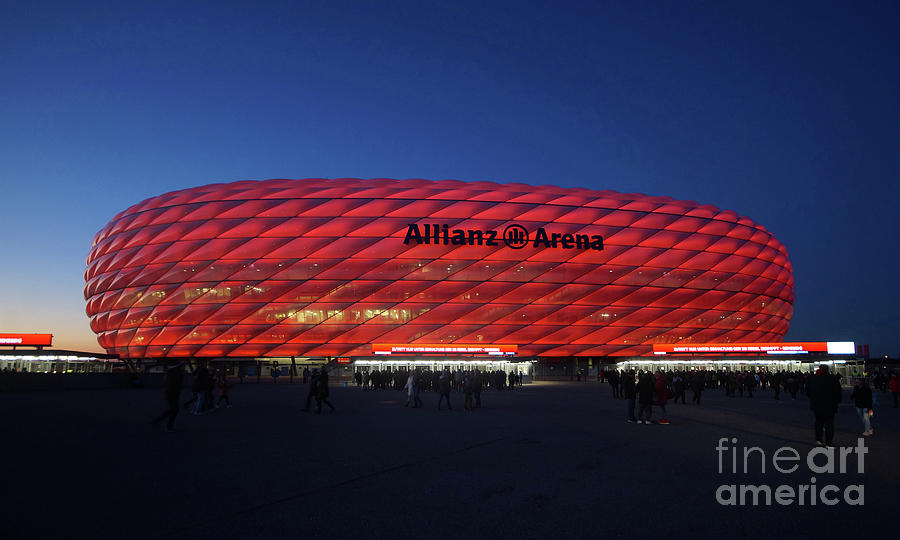 Munich soccer arena 6 Photograph by Rudi Prott