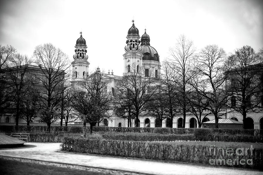 Munich Theatine Church from Hofgarten Photograph by John Rizzuto