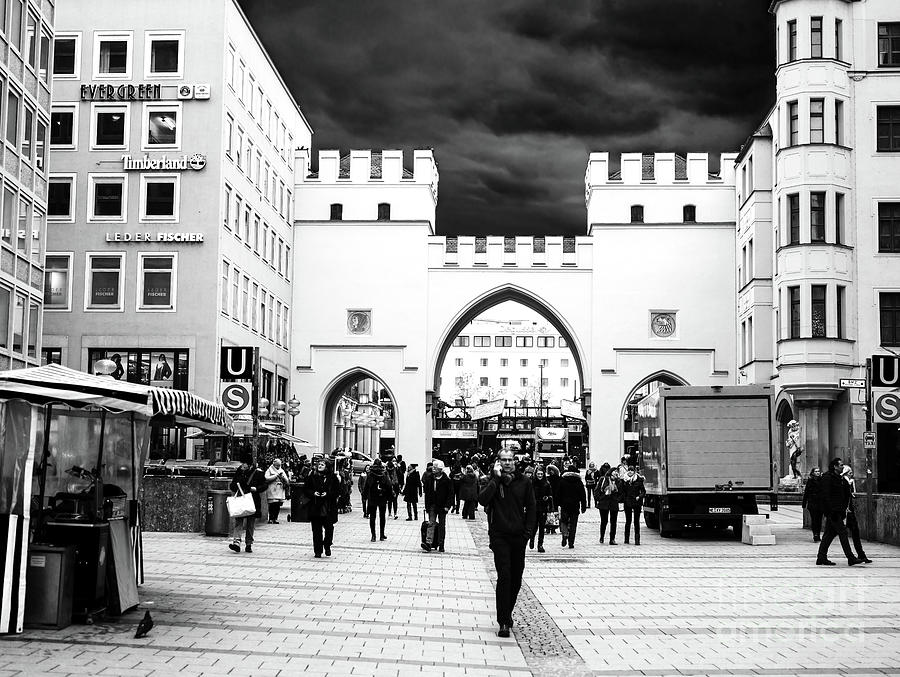 Munich Through the Karlstor Photograph by John Rizzuto