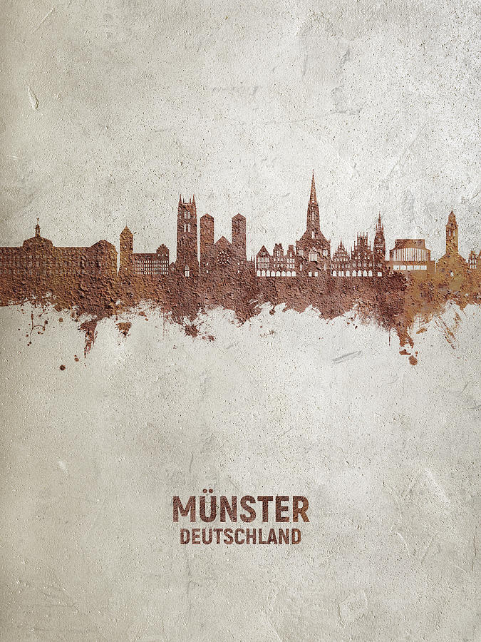 Munster Germany Skyline #13 Digital Art by Michael Tompsett