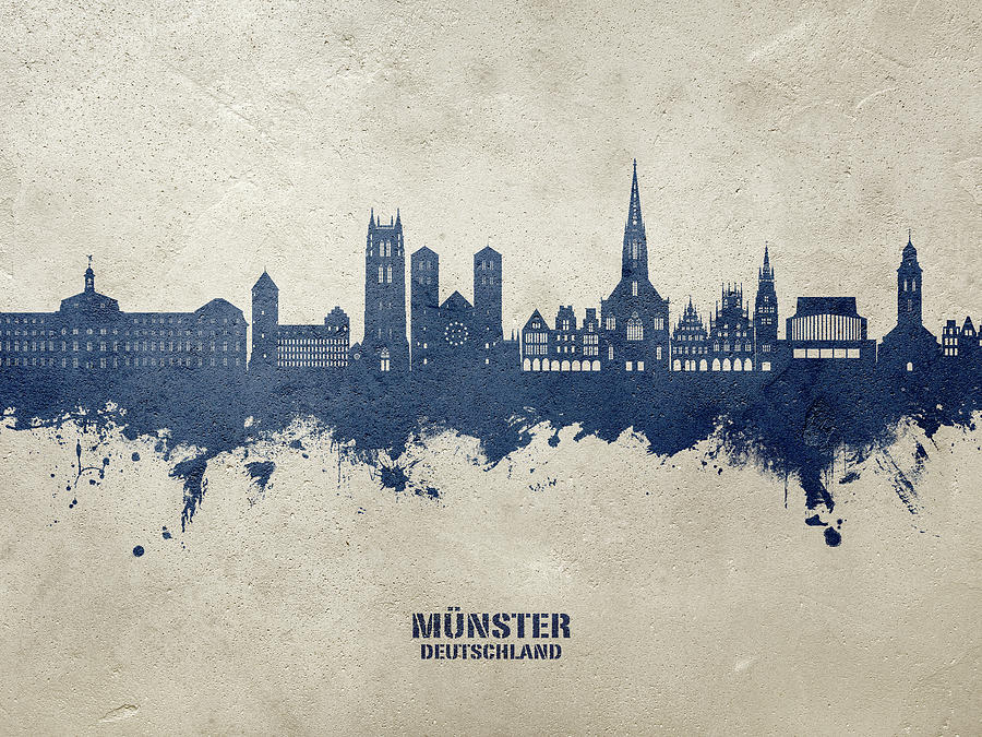 Munster Germany Skyline #86 Digital Art by Michael Tompsett