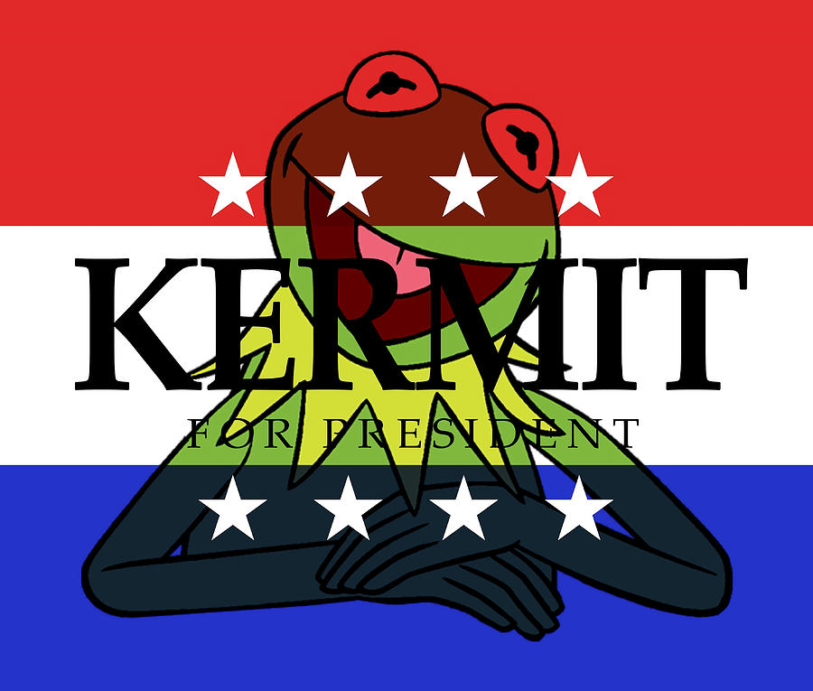 Muppet Kermit For 2024 Poster Humor Isla Dominic 