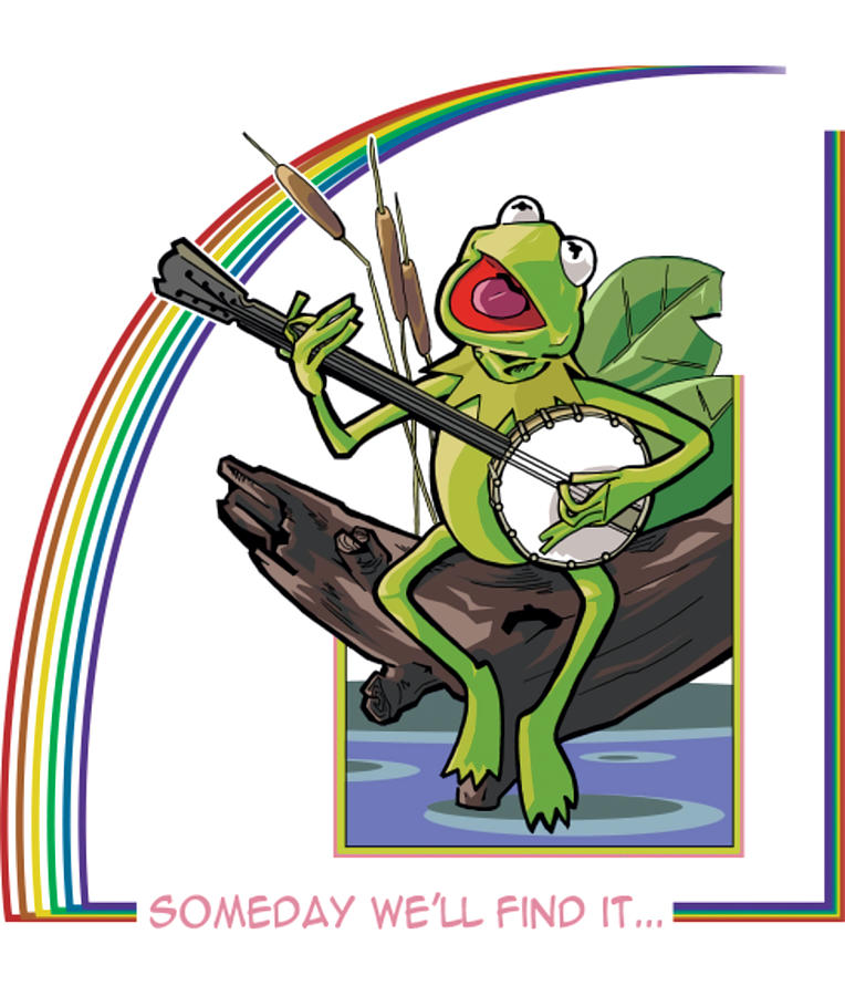 Mupptes Kermit The Rainbow Connection Poster Painting By Phillips 