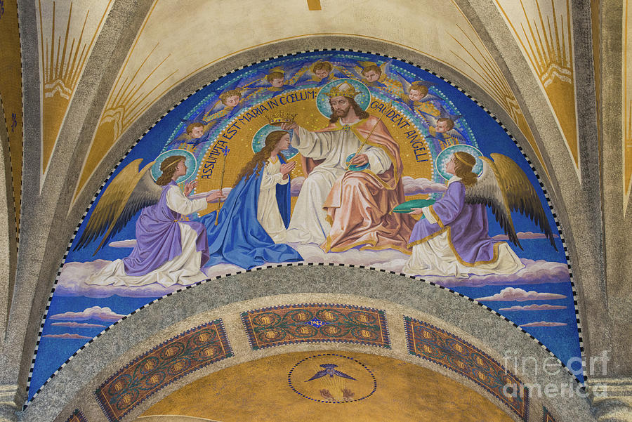 Mural - Monte Cassino Shrine - St Meinrad - Indiana Photograph by Gary Whitton