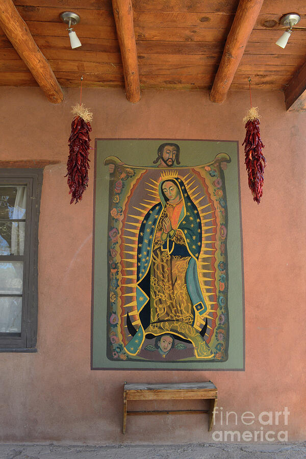 Mural of Our Lady of Guadalupe  Photograph by Catherine Sherman
