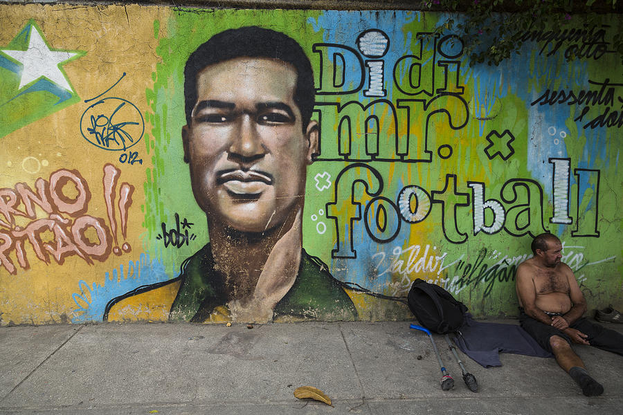 Mural of soccer legend Didi, Rio de Janeiro Photograph by Christopher Pillitz