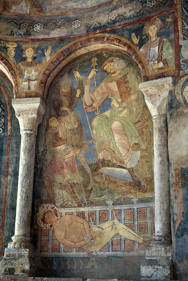 Mural Paintings in the Cluniac Chapel of Berze-la-Ville #4 Photograph by RicardMN Photography