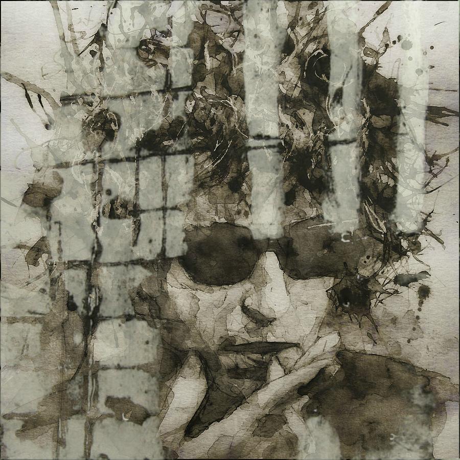 Murder Most Foul - Bob Dylan  Painting by Paul Lovering