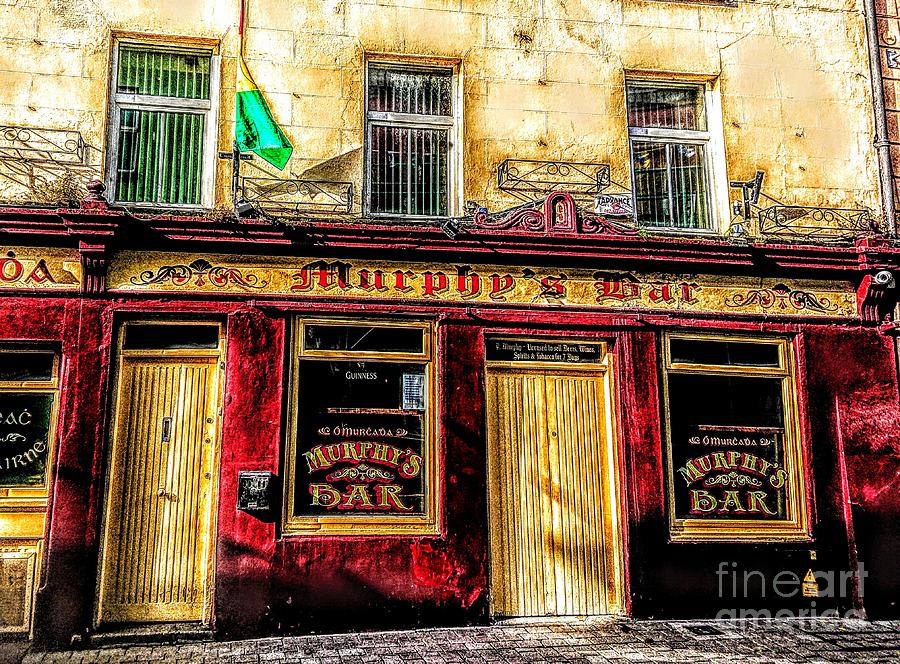 Painting of Murphys bar Galway  Mixed Media by Mary Cahalan Lee - aka PIXI