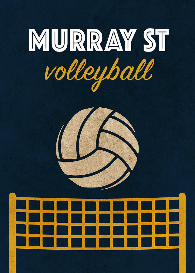 Murray State University Volleyball Team Vintage Sports Poster Mixed