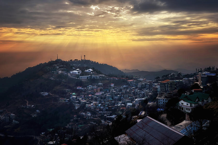 Murree at sunset Photograph by UH Photography