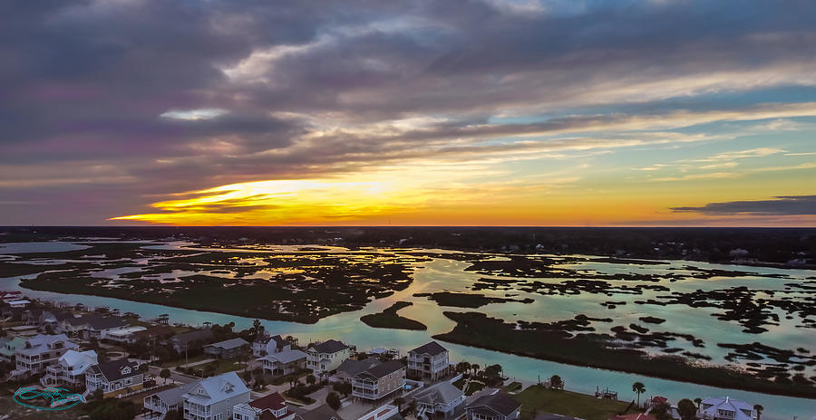 Murrells Inlet from above Photograph by John Marr