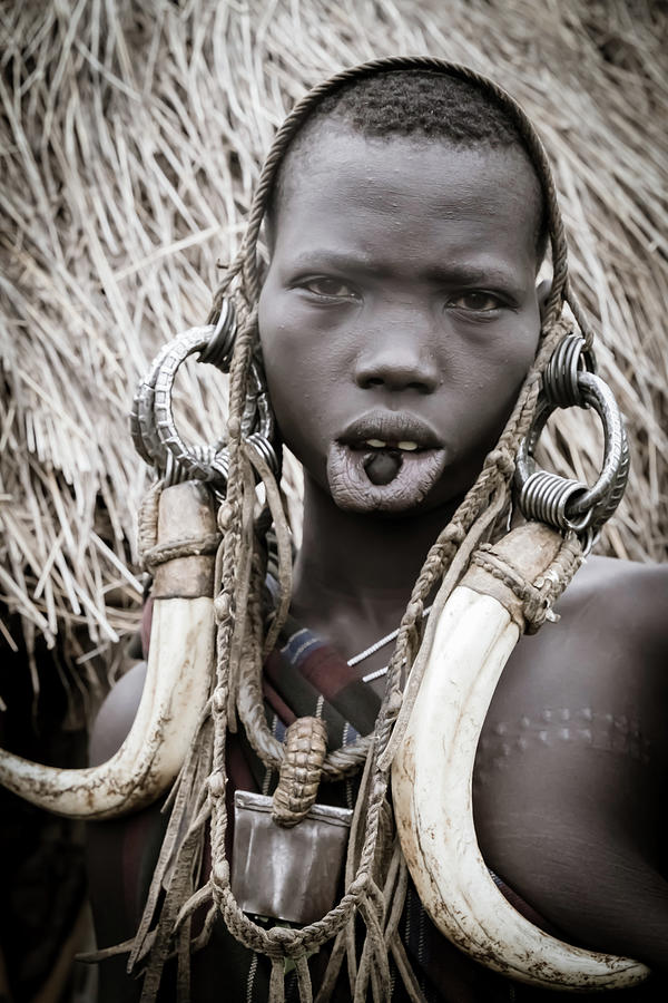 Mursi Tribe Ethiopia Photography Photograph by Laia Lopez Barnadas ...