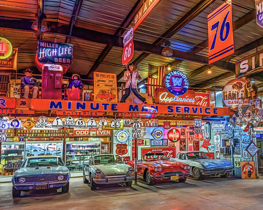 Muscle Car Garage Photograph by Don Schimmel