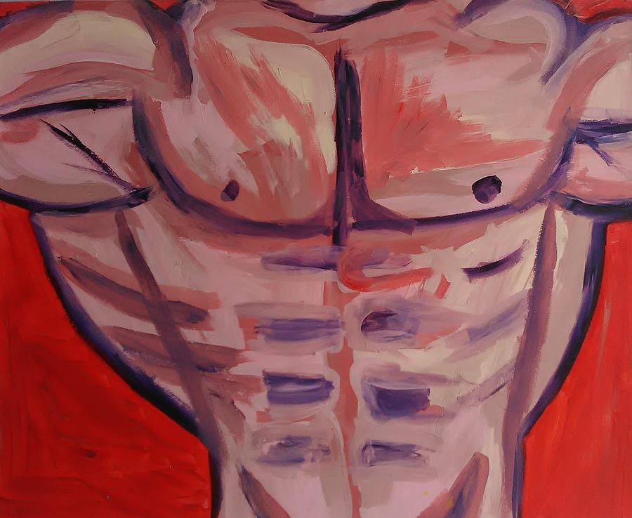 Muscle Man 4 Painting By Paula Reilly