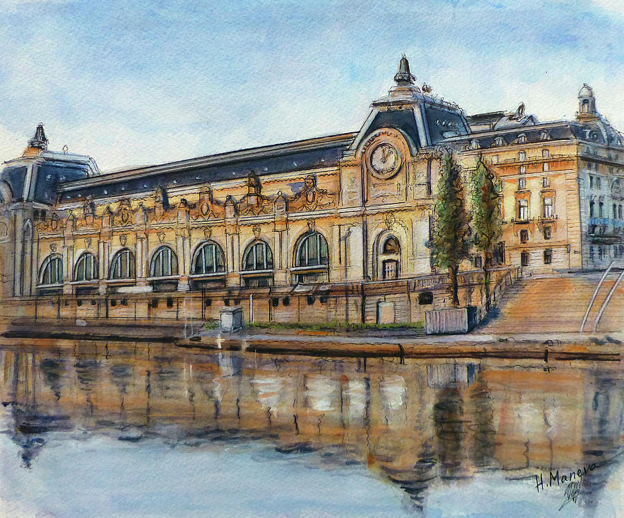 Musee d Orsay, Paris Painting by Henrieta Maneva