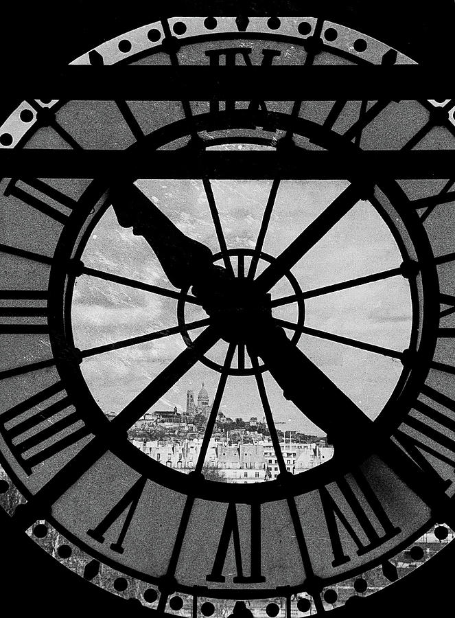Musee DOrsay Clock Photograph by Chris Goldberg