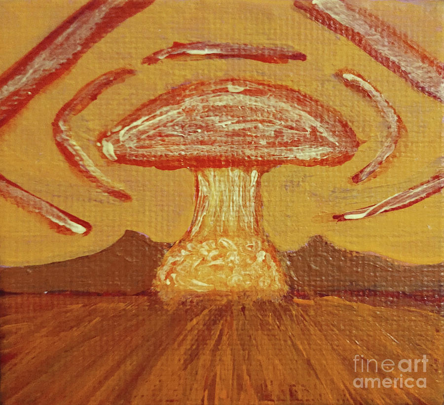 Mushroom Cloud Painting By Rachael Fournier Weil Pixels   Mushroom Cloud Rachael Fournier Weil 