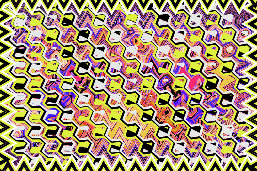 Mushroom Family Abstract #0042ps3klm Digital Art by Tom Janca