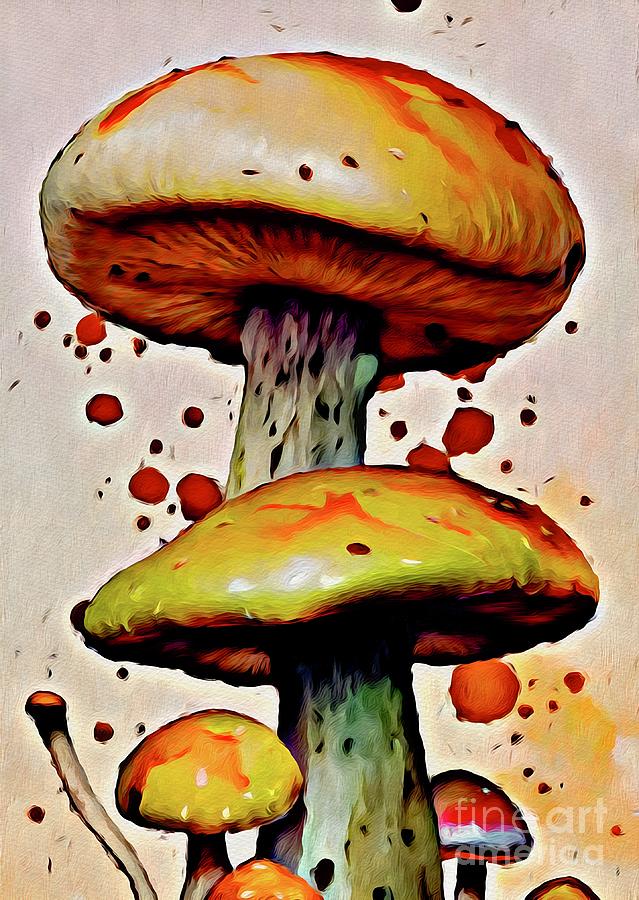 Mushroom Home Decor Art Digital Art by Laurie's Intuitive - Fine Art ...