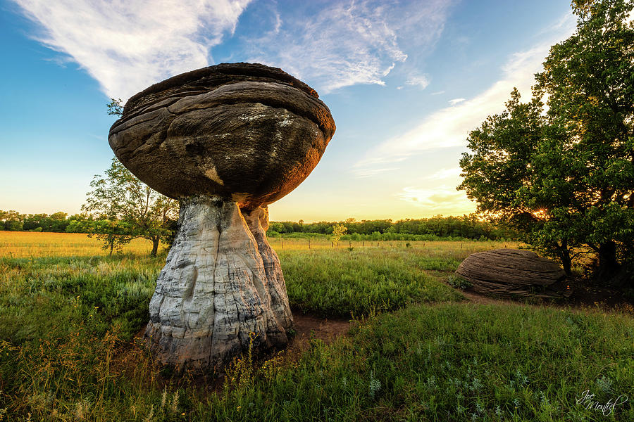 Mushroom Rock State Park Sunset Photograph by Joe Montiel