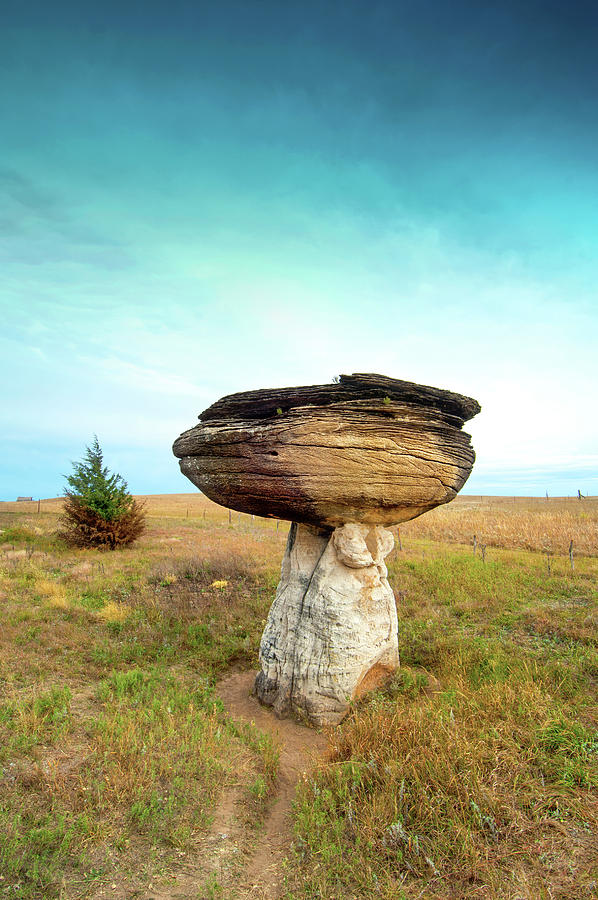 Mushroom Rocks State Park, Dakota Sandstone Formations, Kansas Photograph by Anthony John Coletti